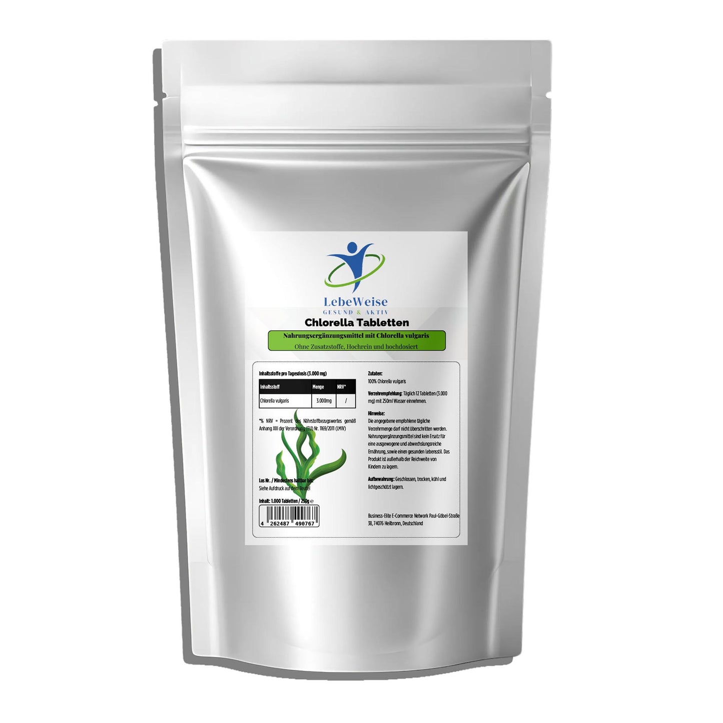 Chlorella Tabletten - reine Chlorella vulgaris"
