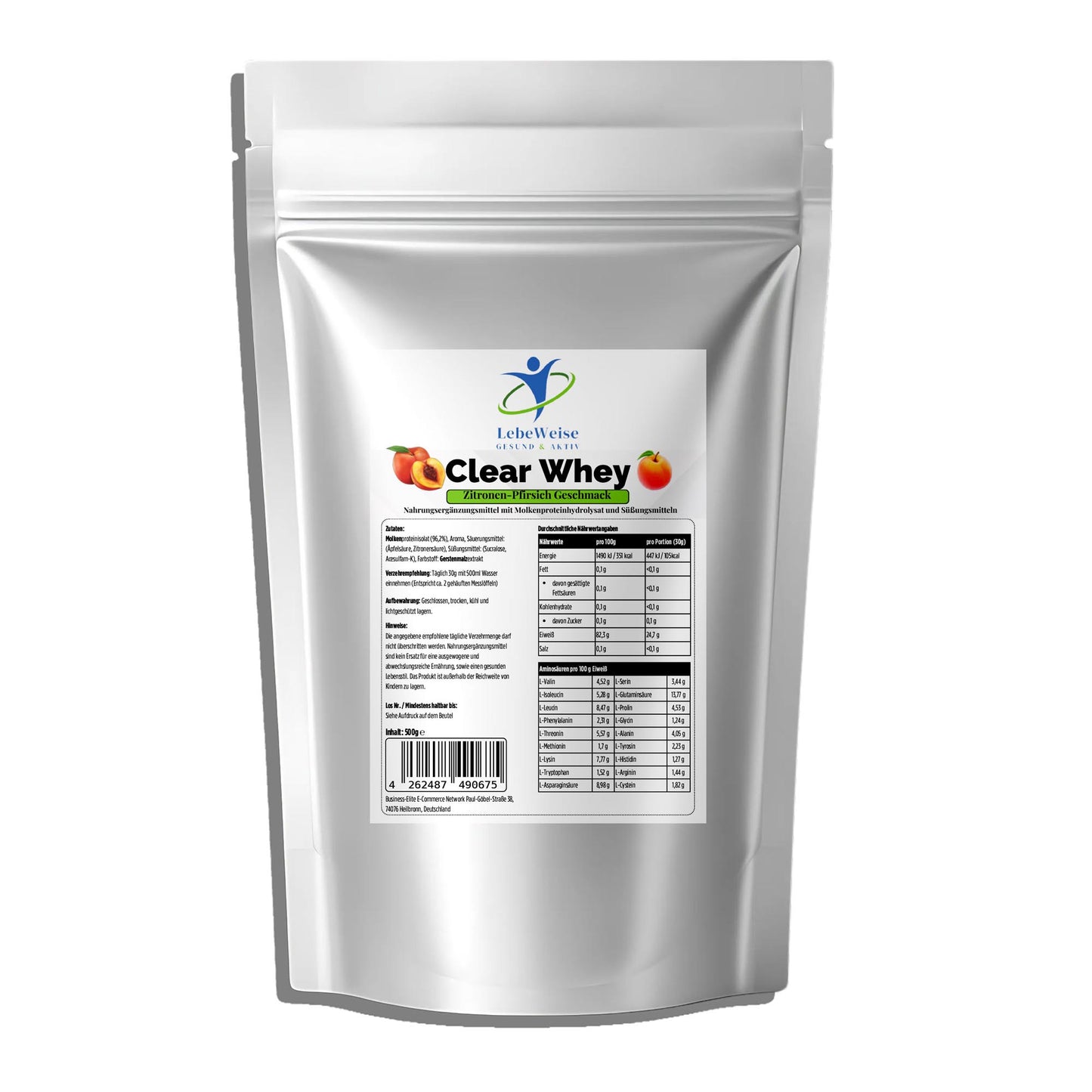 Clear Whey Protein Eistee Pfirsich - 500g