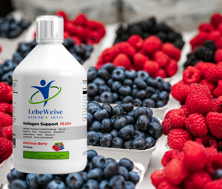 Kollagen Support PLUS+ Shots - Wild Berry - 500ml