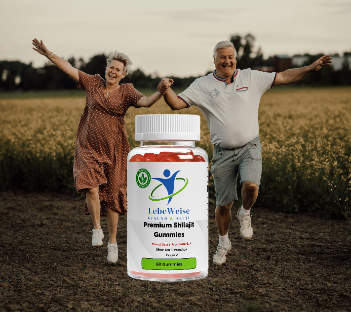 Premium Shilajit Energy Gummies – 60 Stück mit Vitamin C, B6 & B12