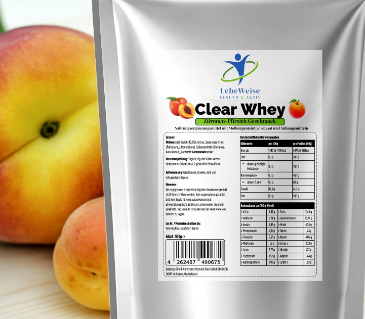 Clear Whey Protein Eistee Pfirsich - 500g