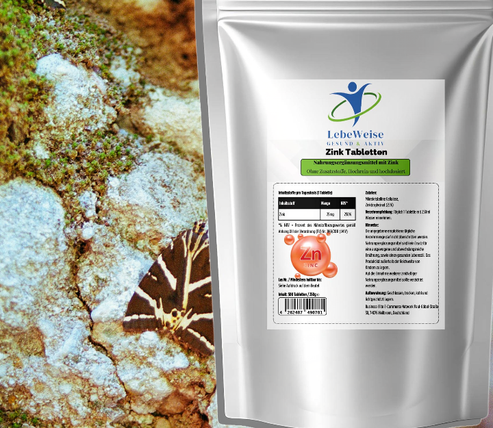 25mg Zink Bisglycinat - 500 Tabletten