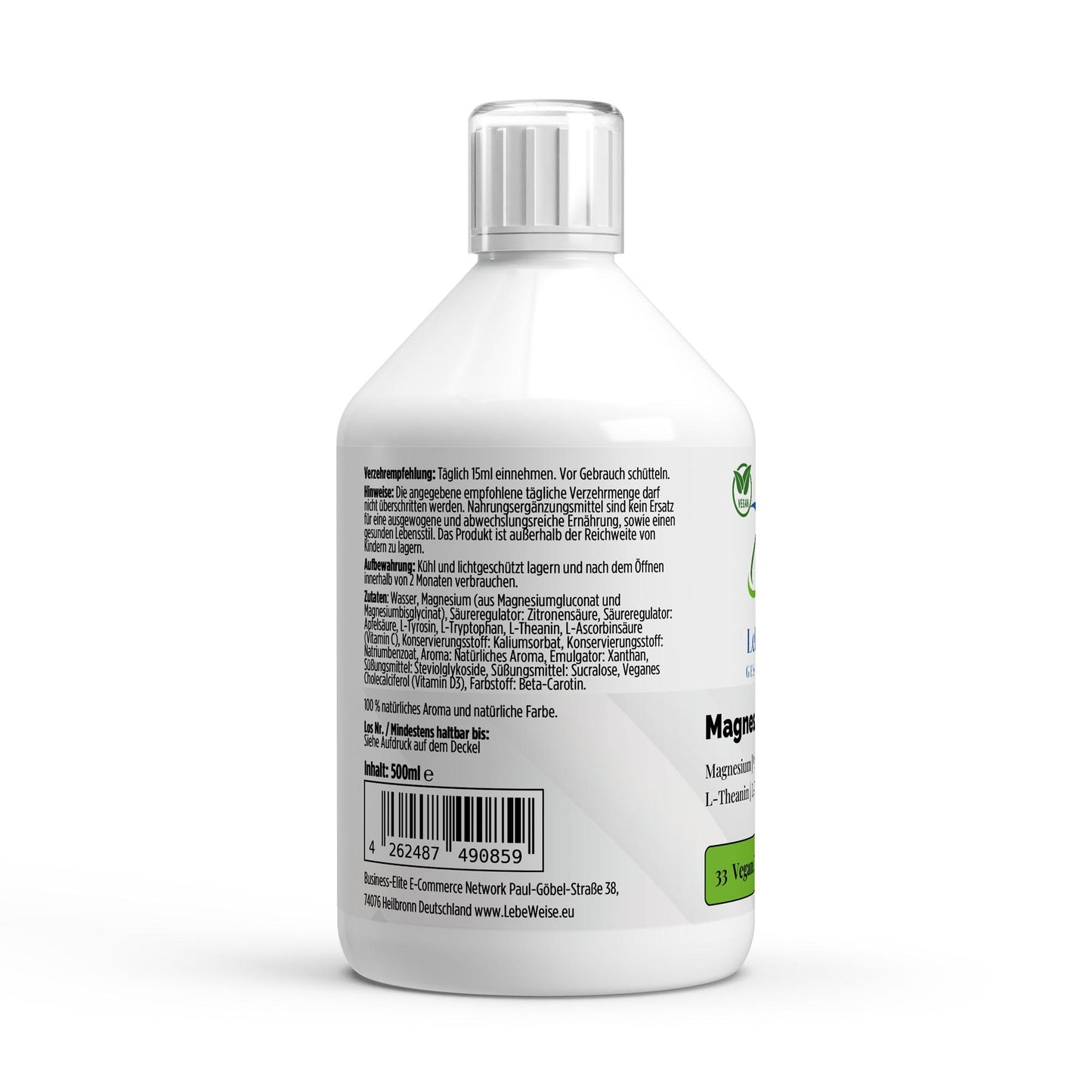 Magnesium Komplex Shots - Premium Flüssig-Magnesium für Muskeln und Nervensystem