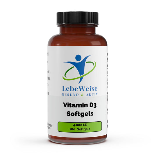 Vitamin D3 Softgels 4.000 IE - Premium Nahrungsergänzung für optimale Vitamin-D-Versorgung