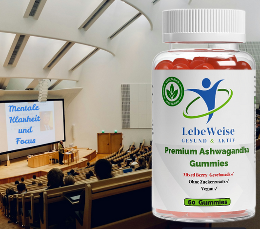 Premium Ashwagandha Relax Gummies – Mit Vitamin B6 für Balance & Ruhe (60 Stück)