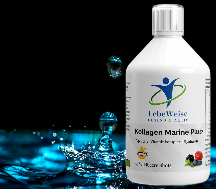 Kollagen Marine Plus+ - 50 Shots - Wildbeere - 500ml