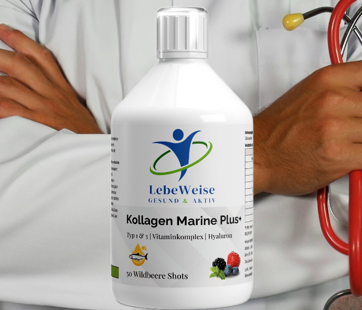 Kollagen Marine Plus+ - 50 Shots - Wildbeere - 500ml