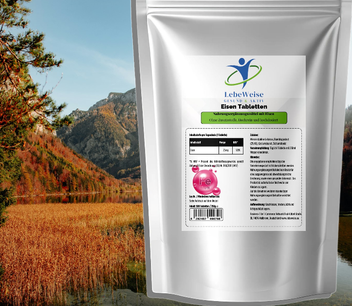 25mg Eisen Bisglycinat - 500 Tabletten