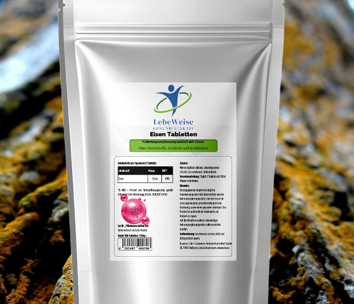 25mg Eisen Bisglycinat - 500 Tabletten