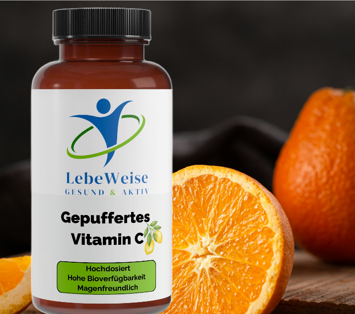Gepuffertes Vitamin C 500mg + Magnesium - 240 Kapseln