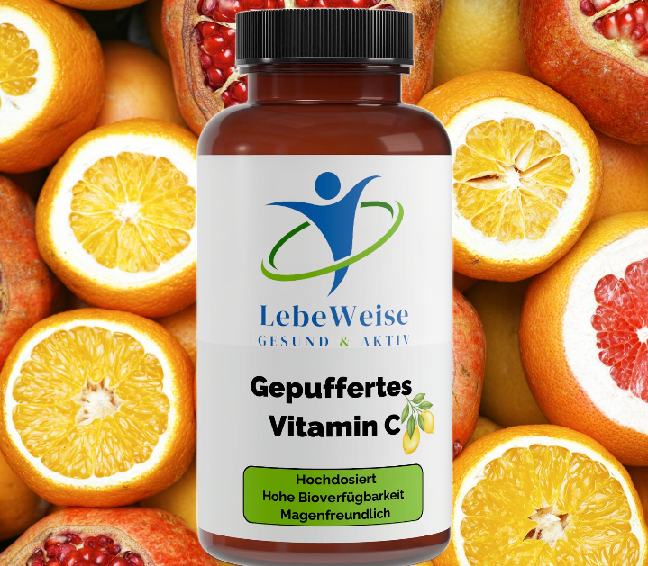 Gepuffertes Vitamin C 500mg + Magnesium - 240 Kapseln