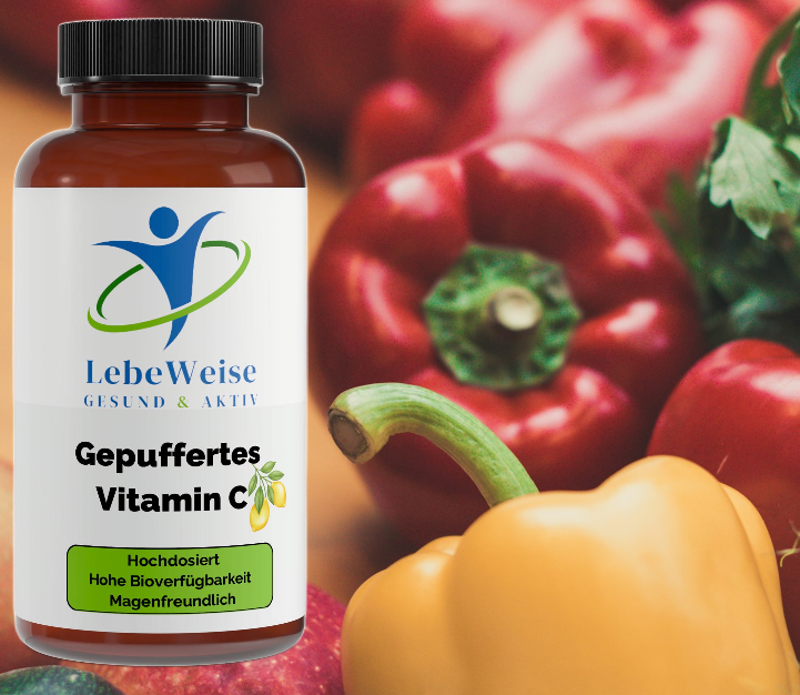 Gepuffertes Vitamin C 500mg + Magnesium - 240 Kapseln