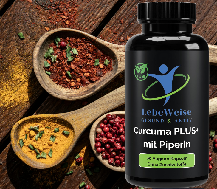 Curcuma PLUS+ mit Piperin - 60 Kapseln