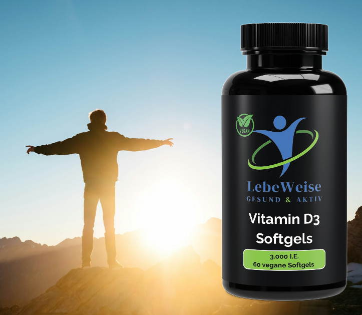 Vitamin D3 3.000 I.E - 60 vegane Softgels