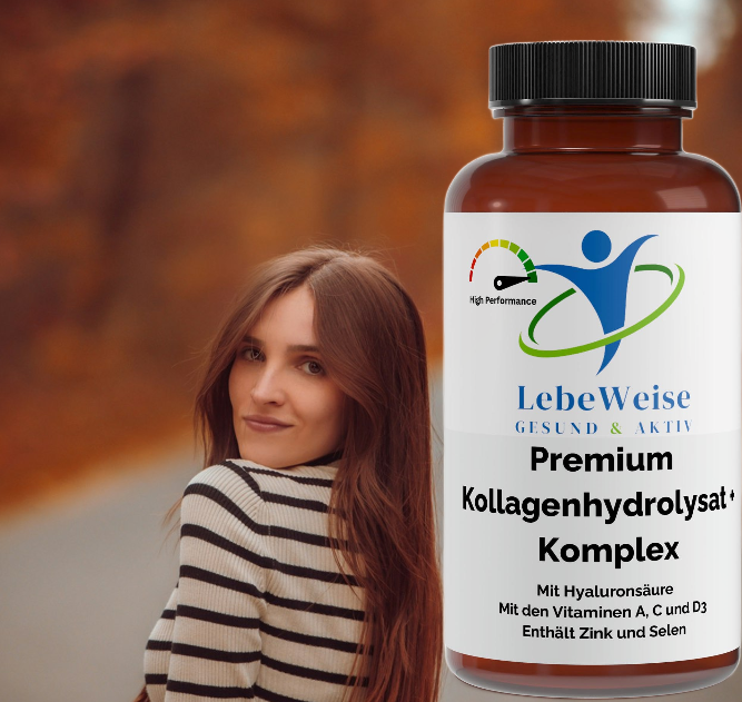 Premium Kollagenhydrolysat PLUS Haut Haare Nägel - 180 Kapseln