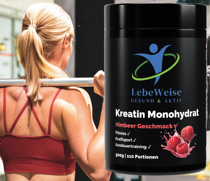 Kreatin Monohydrat Himbeere - 500g Pulver