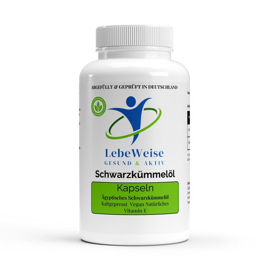 Schwarzkümmelöl Softgels Nahaufnahme - Premium Qualität aus Ägypten für natürliche Entzündungshemmung