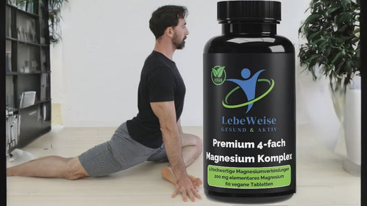 Premium Magnesium Komplex 4-fach – 200mg elementares Magnesium